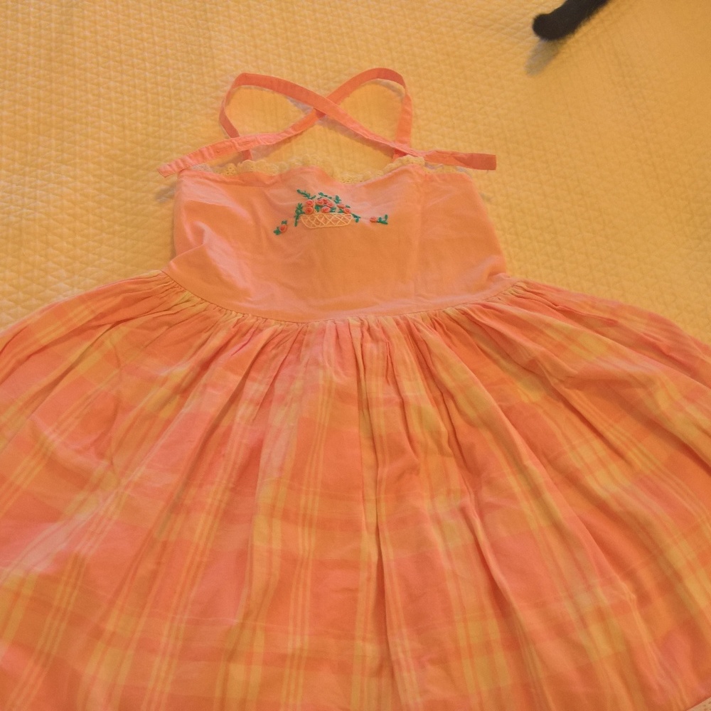 Well Dressed Wolf Pink Plaid Basket Dress